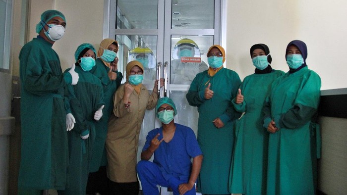Tenaga medis di RSUD Gambiran Kota Kediri