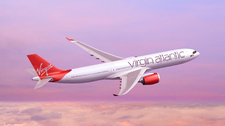 Ilustrasi maskapai Virgin Atlantic