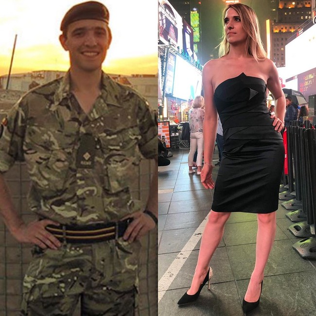 Sang istri Hannah pernah menjadi tentara Inggris dengan pangkat tertinggi sebagai transgender. Foto: Instagram @jake_graf5