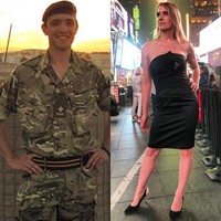 Sang istri Hannah pernah menjadi tentara Inggris dengan pangkat tertinggi sebagai transgender. Foto: Instagram @jake_graf5