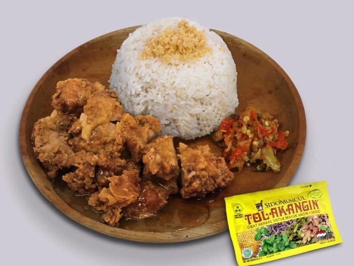 Makin Ngaco! Kini Ada Menu Nasi Ayam Saus Tolak Angin