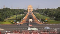 Udara di New Delhi, juga jadi lebih bersih. AP Photo/Manish Swarup.