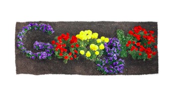 Tahun 2012, doodle animasi bergerak yang menggambarkan mekarnya bunga-bunga di dunia. (Foto: Google)