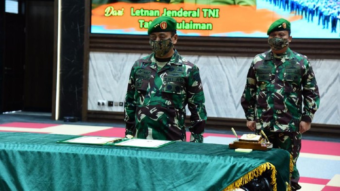 KSAD Jenderal Andika lantik Pati TNI AD dengan prokol COVID-19