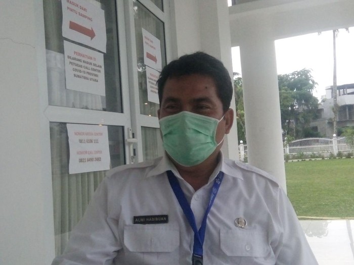 Ketua II Bidang Operasi Gugus Tugas COVID-19 Sumut, Alwi Mujahit Hasibuan (Ahmad Arfah-detikcom)