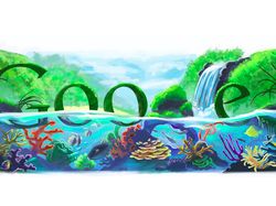 Tampilan Google Doodle Rayakan Hari Bumi Tahun Ke tahun