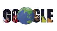 Tampilan Google Doodle Rayakan Hari Bumi Tahun Ke tahun