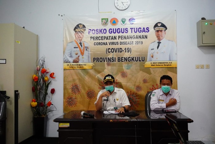 Konferensi pers di Bengkulu (Hery-detikcom)