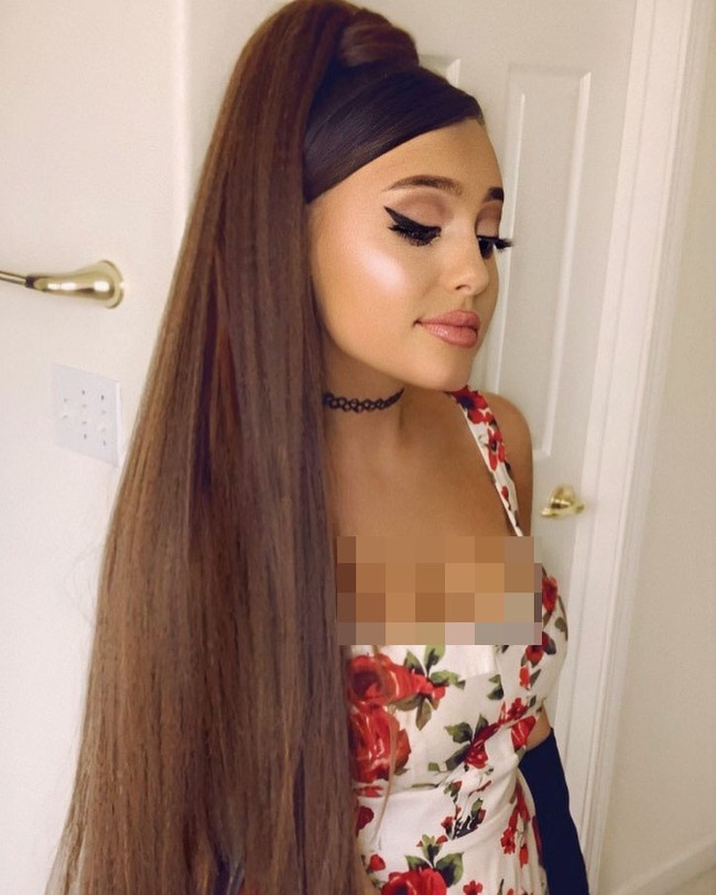 Di Instagram, hampir semua unggahannya menampilkan foto dia bersolek seperti Ariana Grande. Bagai pinang dibelah dua, Paige benar-benar mirip dengan sang bintang. (Foto: Instagram/@paigeniemann)