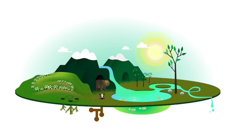 Tampilan Google Doodle Rayakan Hari Bumi Tahun Ke tahun