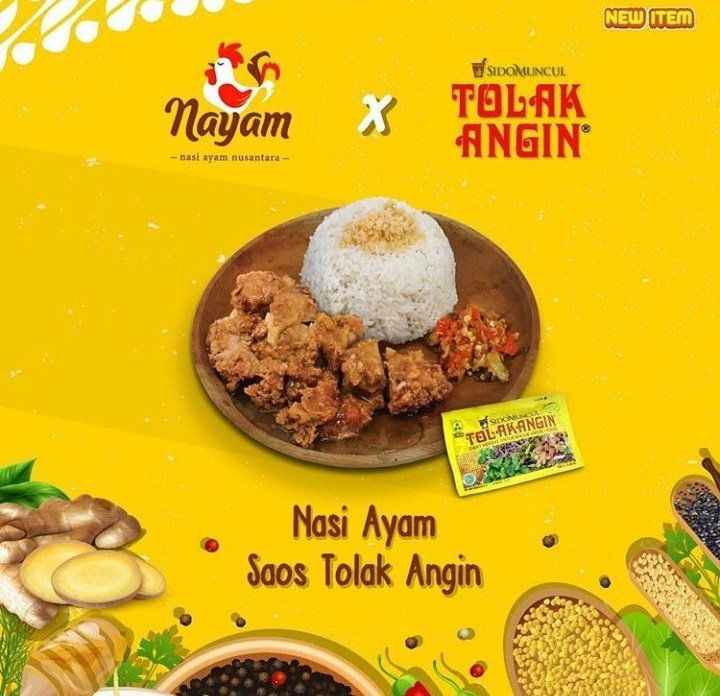 nasi ayam tolak angin