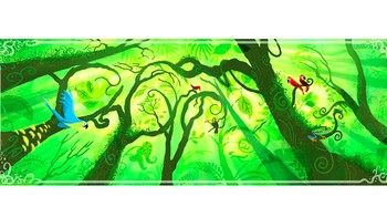 Tahun 2010, menggambarkan kehidupan beragam jenis burung di dalam hutan. (Foto: Google)