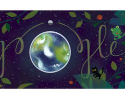Tampilan Google Doodle Rayakan Hari Bumi Tahun Ke tahun