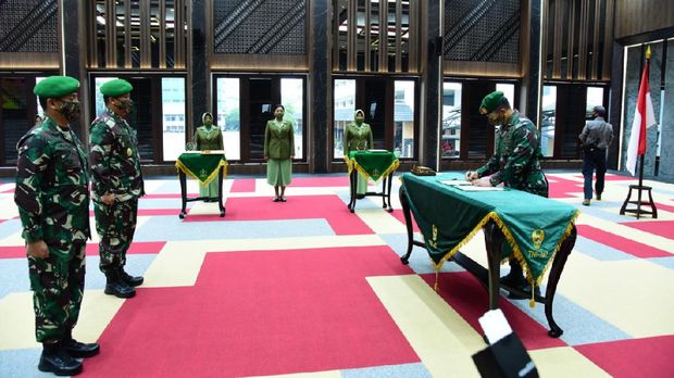 KSAD Jenderal Andika lantik Pati TNI AD dengan prokol COVID-19