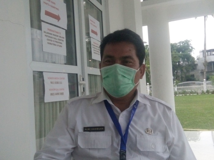 Ketua II Bidang Operasi Gugus Tugas COVID-19 Sumut, Alwi Mujahit Hasibuan (Ahmad Arfah-detikcom)