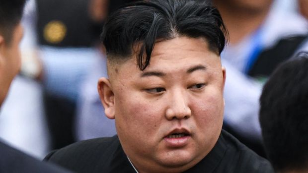 North Korea's leader Kim Jong Un arrives to board his train at the Dong Dang railway station in Lang Son on March 2, 2019. (Photo by YE AUNG THU / AFP)