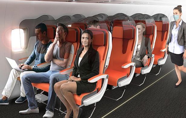 Desain kursi pesawat baru usai Corona