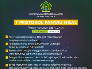 Di Tengah Wabah Corona, NU Jatim Rukyatul Hilal dengan Protokol Kesehatan