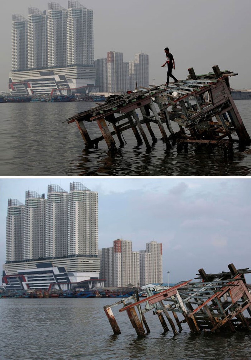 polusi sebelum dan sesudah lockdown