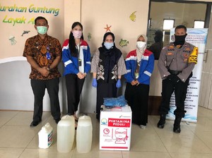 Lewat Tim Gugus, Pertagas Sumbang APD ke Puskesmas dan RSUD di Bontang