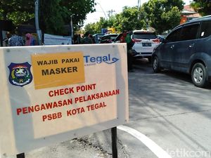 Begini Suasana Hari Pertama PSBB Kota Tegal