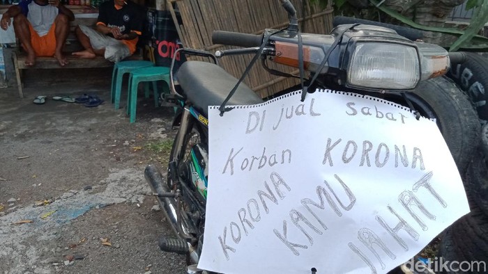 Tukang tambal ban di Klaten jual motor gegara Corona mewabah