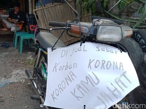 Curhat Tukang Tambal Ban di Klaten Jual Motor Gegara Corona Mewabah