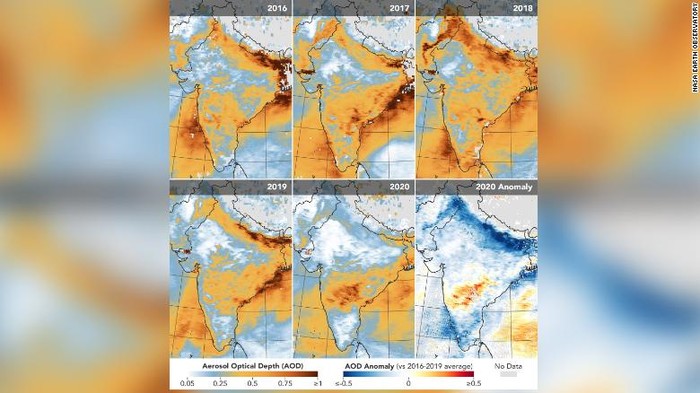 Polusi di India oleh NASA