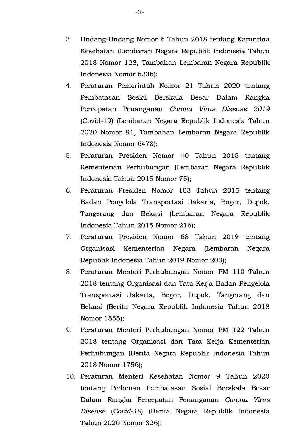 Simak! Ini Isi Lengkap Permenhub Larangan Mudik 2020
