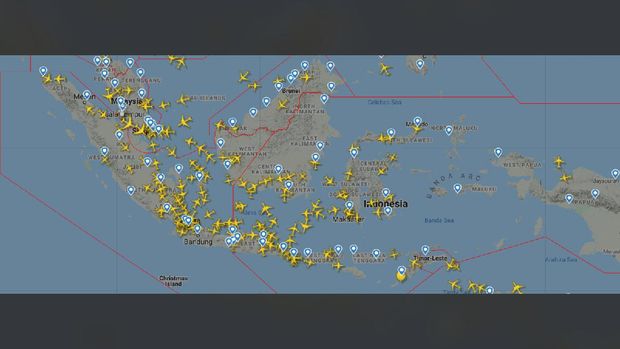 Foto Satelit Udara RI Sepi Usai Larangan Terbang Imbas Corona