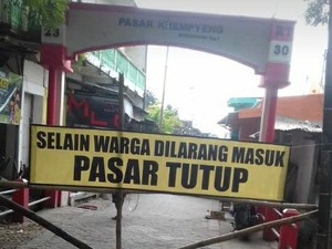 Seorang PDP Corona di Bojonegoro Meninggal, Pasar Ini Ditutup Sementara