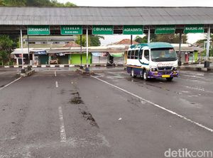 Mudik Dilarang, Terminal di Cianjur Sepi