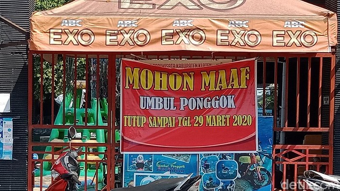 Umbul Ponggok tutup karena pandemi virus Corona