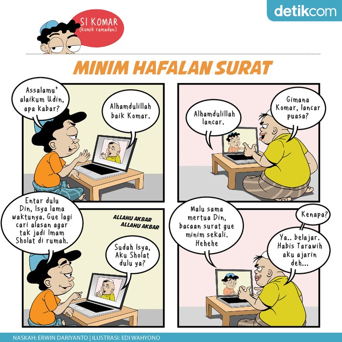 Komik Ramadhan KOmar minim hafalan surat