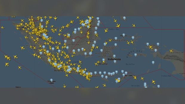 Foto Satelit Udara RI Sepi Usai Larangan Terbang Imbas Corona