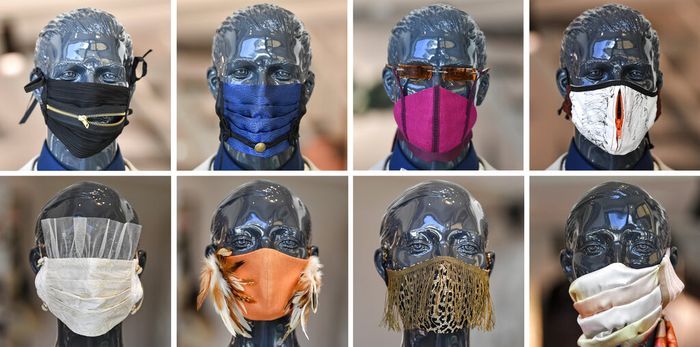 Seorang desainer asal Jerman membuat kreasi masker wajah yang unik agar orang-orang bisa tetap bergaya di tengah pandemi COVID-19.
