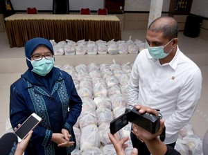Gubsu-ASN Pemprov Sumut Patungan Bagi Sembako ke Warga Terdampak Corona