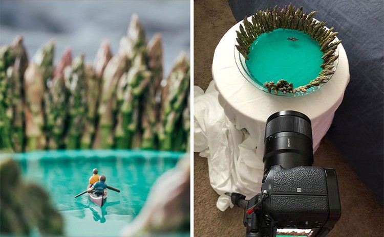 Saat karantina di rumah akibat COVID-19, fotografer ini menciptakan pemandangan alam yang menakjubkan menggunakan hal-hal yang dia temukan di sekitar rumahnya.