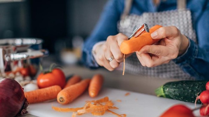 Tips mudah kupas wortel Tips mudah kupas wortel