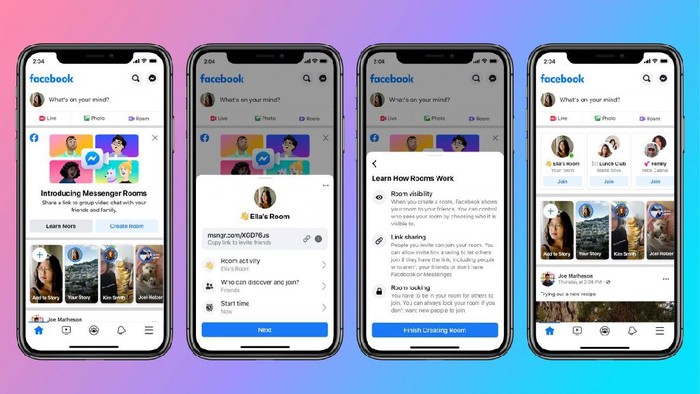Facebook umumkan fitur terbaru untuk saingin layanan video conference Zoom yang sedang naik daun saat ini.