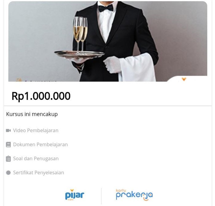 kursus kuliner kartu pra kerja