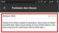 Yang ini lebih ngaco lagi. Rasa makanannya keasinan, ya kali driver ojol harus mencicip makanan terlebih dulu sebelum diantar. Duh kasihan driver ojolnya. Foto: istimewa