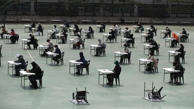 Begini Potret Ujian Tertulis Berbasis Physical Distancing di Korsel