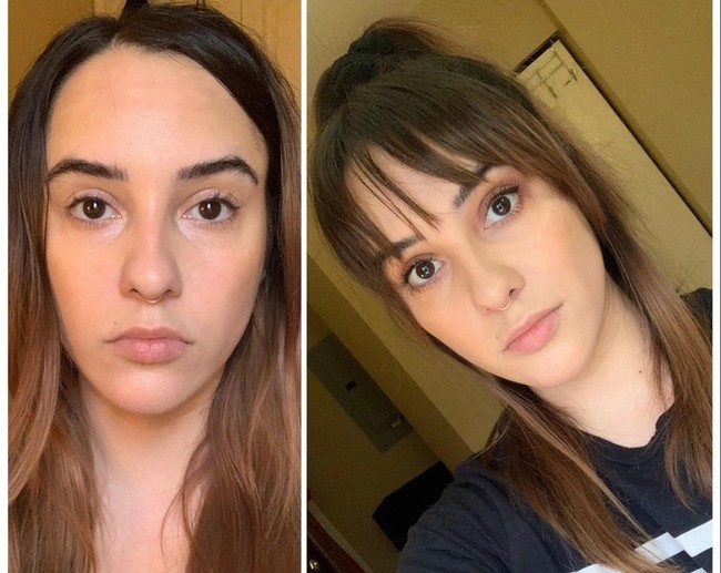 Poni berlayer sesuai untuk bentuk wajah apa pun. Baik itu bulat, oval, panjang sampai persegi. Foto: Reddit