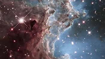 Monkey Head Nebula (NGC 2174 dan Sharpless Sh2-252) berada di konstelasi Orion yang berjarak 6.400 tahun cahaya dari Bumi. Foto ini dirilis pada 3 April 2015. Foto: NASA/ESA/Hubble Heritage Team