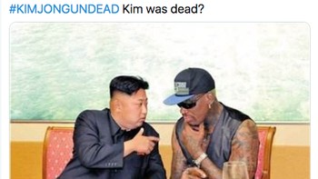 Mungkin cuma mantan pebasket Dennis Rodman yang tahu kabar Kim Jong Un, karena dia teman baiknya (Twitter)