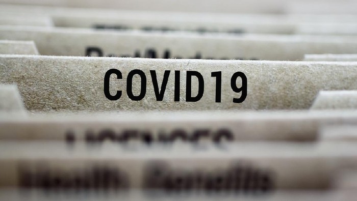 Folder of Coronavirus covid19 2019 nCoV outbreak