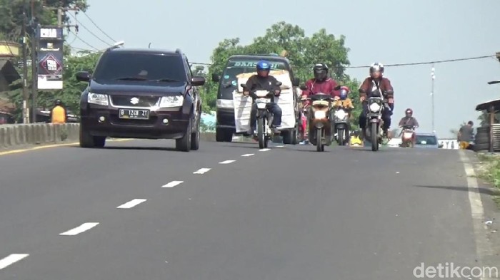 Suasana jalur Pantura Subang