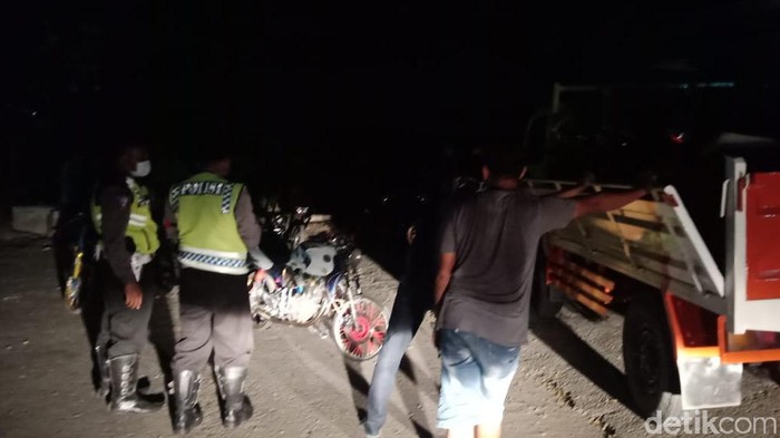 balap liar di jombang dibubarkan polisi