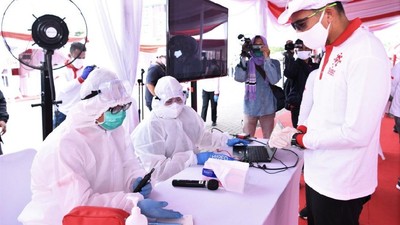 Relawan Indonesia Bersatu Gelar Rapid Test Gratis untuk Warga